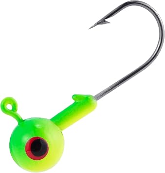 Dr.Fish – Lot de 6 Têtes de Jigs de Pêche 1/4 oz | Têtes Rondes Ultra Aiguisées