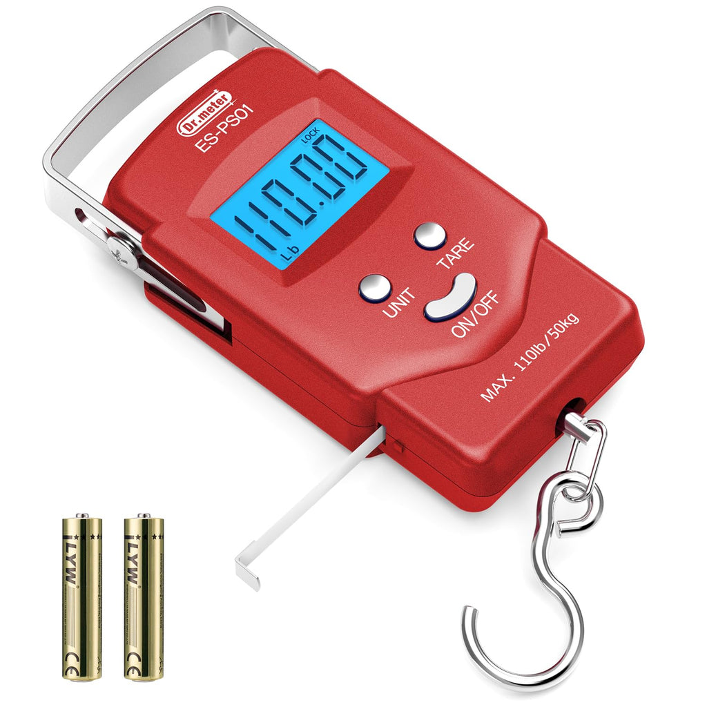 Pèse-poisson numérique Dr.meter – 50 kg / 110 lb avec ruban intégré
