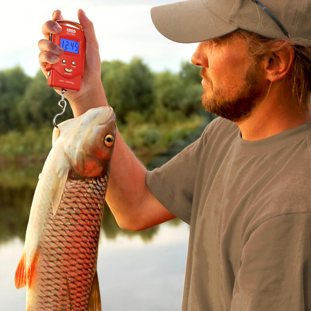 Pèse-poisson numérique Dr.meter – 50 kg / 110 lb avec ruban intégré